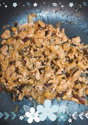 茄子と豚ひき肉の味噌炒め-レシピのメイン写真