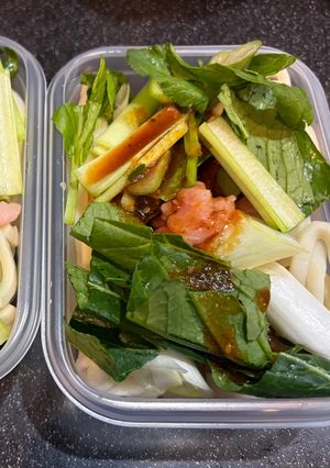 【男料理】冷凍ストック！ジップロックうどん弁当-レシピのメイン写真
