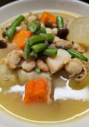鶏肉と冬瓜のシーフード煮込み-レシピのメイン写真