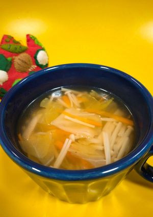 キャベツとえのきのコンソメスープ-レシピのメイン写真