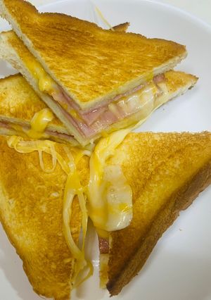 シャウ　スライス＆チーズのホットサンド-レシピのメイン写真