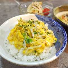 รูปของ しらすとネギのふんわり玉子丼☆
