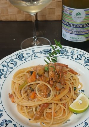 海老とトマトソースのパスタ-レシピのメイン写真