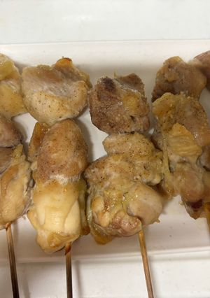 グリルで簡単♪本格焼き鳥＆ピリ辛味噌だれ-レシピのメイン写真