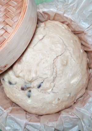大麦パンケーキミックスdeリッチ蒸しぱん-レシピのメイン写真