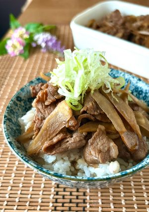 簡単夕食・お弁当・混ぜご飯★牛蒡と牛肉のしぐれ煮-レシピのメイン写真