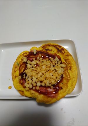カット野菜を使ったお好み焼き！-レシピのメイン写真