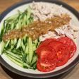 罪悪感なし!さっぱり梅ソースで味わう棒々鶏風