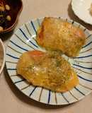 ライスペーパーのカレーチーズ肉じゃが巻き