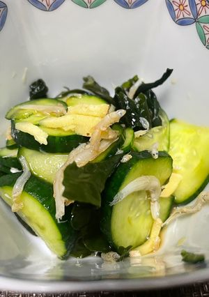 王道きゅうりとワカメの酢の物-レシピのメイン写真