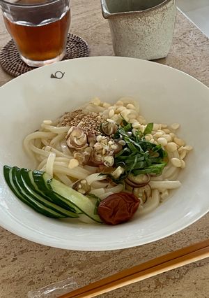 さっぱり!薬味と梅のポンつゆ冷やしうどん-レシピのメイン写真