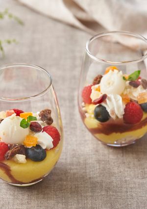 米粉白玉とさつま芋のきんとんパフェ仕立て-レシピのメイン写真