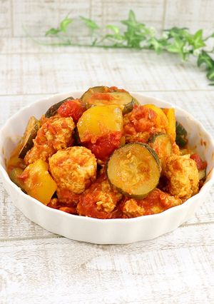 夏野菜たっぷり♡鶏団子のカチャトーラ-レシピのメイン写真