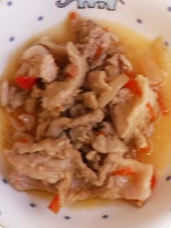 【保育園給食】豚肉のバーベキュー炒め-レシピのメイン写真