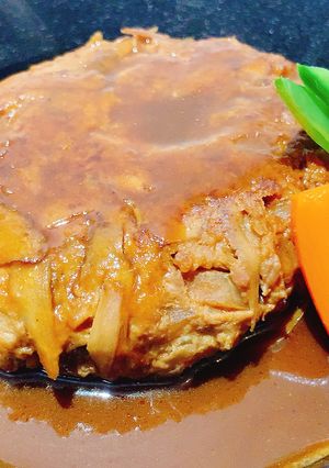 簡単！味噌煮込みごぼうハンバーグ-レシピのメイン写真