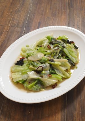 《副菜①》レタスのペペロン炒め-レシピのメイン写真