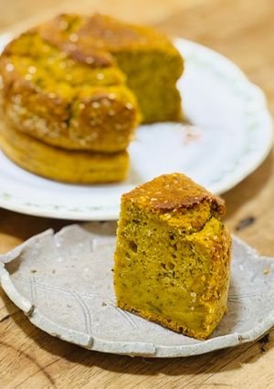 ヘルシーお豆腐とかぼちゃきなこのケーキ-レシピのメイン写真