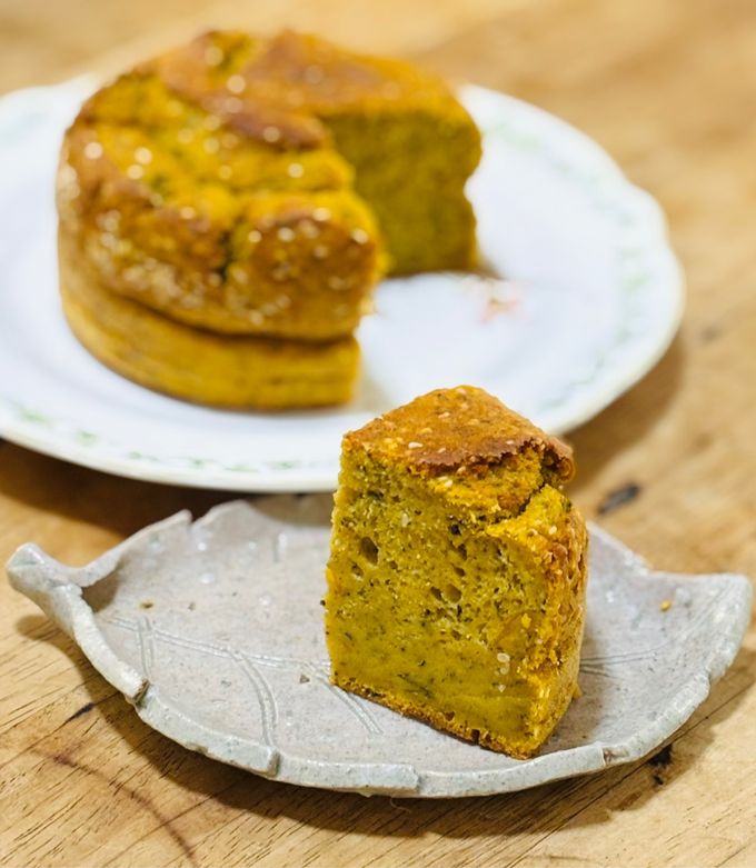 ヘルシーお豆腐とかぼちゃきなこのケーキ-レシピのメイン写真
