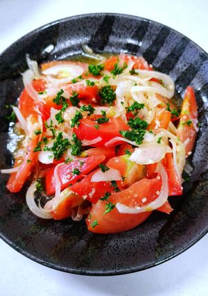 玉ねぎ麹のトマトサラダ-レシピのメイン写真