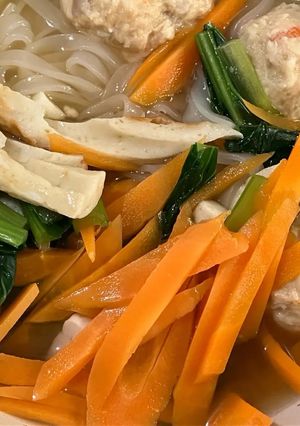 フォーの鶏肉団子と野菜のスープ-レシピのメイン写真