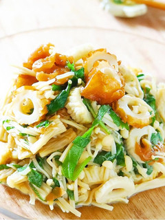 レンジで2分半!えのきの梅しそポン酢和え-レシピのメイン写真