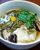 じゅんさいと トロ茄子入りワンタン