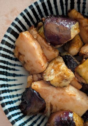 簡単★昼食！「茄子とたけのこの炒めもの」-レシピのメイン写真