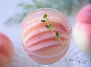 桃のゼリー🍑紅茶のパンナコッタ-レシピのメイン写真