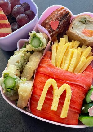 キャラ弁♡マクドナルドのポテト弁当-レシピのメイン写真