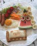トマト玉ねぎチーズベーコンホットサンド