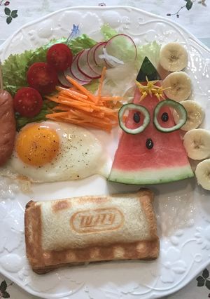トマト玉ねぎチーズベーコンホットサンド-レシピのメイン写真