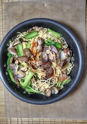 和風ボンゴレパスタ-レシピのメイン写真