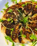 レトルト餃子の水溶き片栗粉焼き