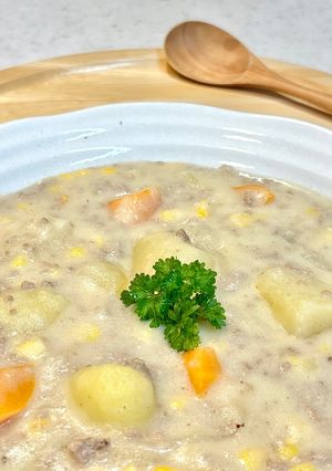 夕飯に。ダマになりにくい！米粉のクリームシチュー-レシピのメイン写真