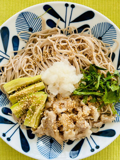 豚しゃぶ茄子おろしそば-レシピのメイン写真