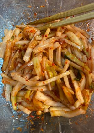 大根の皮のお漬物-レシピのメイン写真