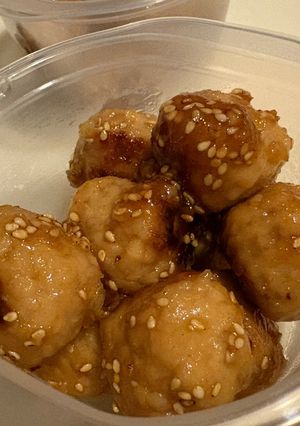 お弁当！鶏団子の梅ジャム煮-レシピのメイン写真