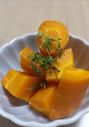 蒸しにんじん（蒸し器無し）※簡単副菜-レシピのメイン写真