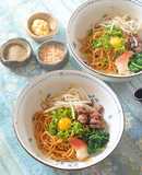 市販のなま醬油ラーメンで油そば作ってみた