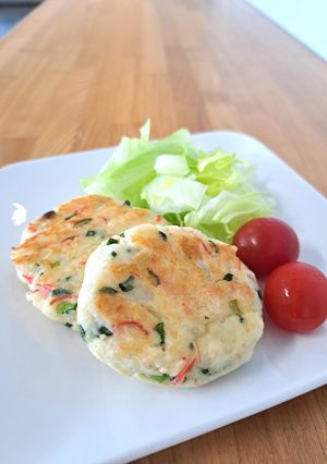 はんぺんと豆腐のふわふわバーグ-レシピのメイン写真