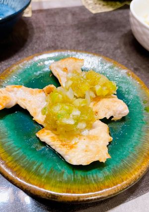 鶏むね肉焼き　ねぎおろしだれ-レシピのメイン写真