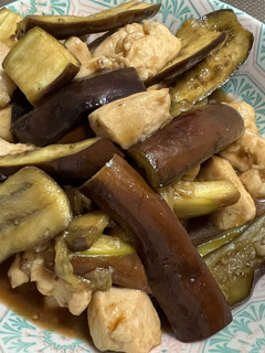 なすとささみ炒め物⭐︎めんつゆ&焼肉タレ-レシピのメイン写真