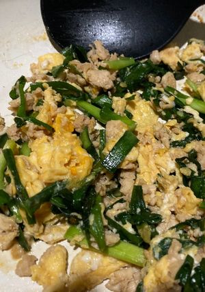 節約ひき肉入りニラ玉-レシピのメイン写真
