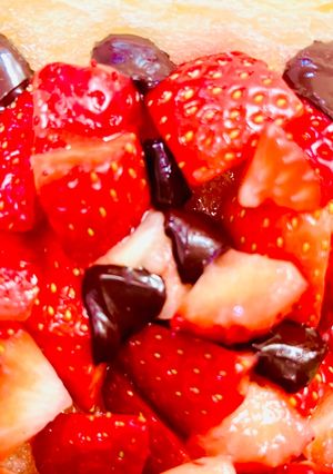 いちご🍓とチョコ🍫のハニーオープンパン🍯-レシピのメイン写真