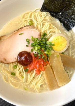 博多とんこつラーメン　辛味噌トッピング-レシピのメイン写真