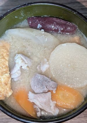 大きな具の豚汁-レシピのメイン写真