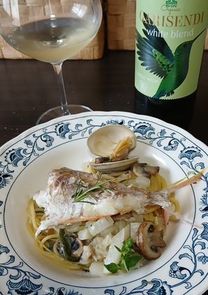 イトヨリと貝のアクアパッツァのパスタ-レシピのメイン写真