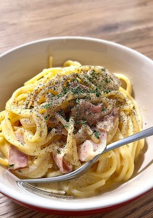 超簡単カルボナーラ-レシピのメイン写真