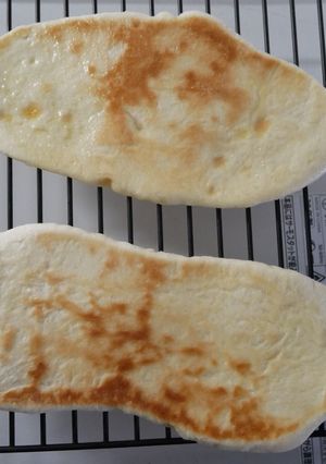 不器用フライパンでナン（ヨーグルトなし）-レシピのメイン写真