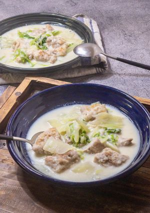 白菜と鶏肉のクリーム煮-レシピのメイン写真